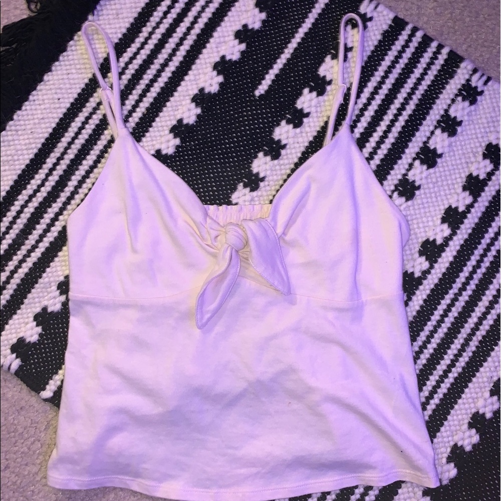 Light Pink Tie Top